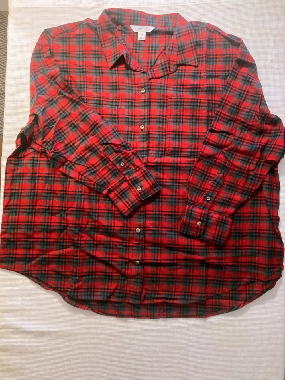 NWT Old Navy boyfriend plaid, 2X